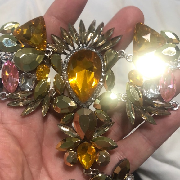 *SOLD* Jeweled Foot Chain Beach Sandals 2 Pieces - Picture 5 of 10